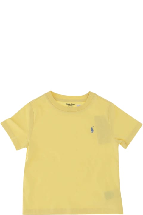 Polo Ralph Lauren Topwear for Baby Boys Polo Ralph Lauren Cotton T-shirt With Logo