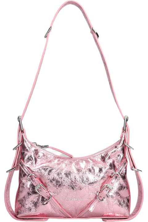 Givenchy Bags for Women Givenchy Voyou Shoulder Bag In Rose-pink Leather