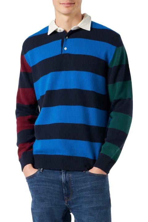 Homeware MC2 Saint Barth Striped Knitted Polo
