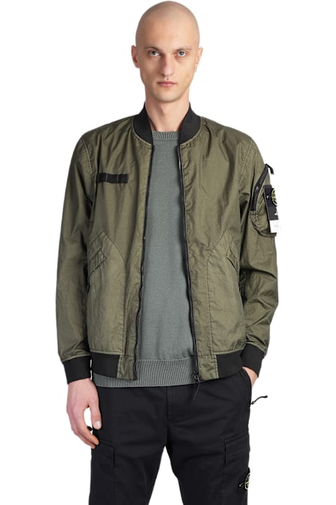 Fashion for Men Stone Island Bomber In Green Polyamide