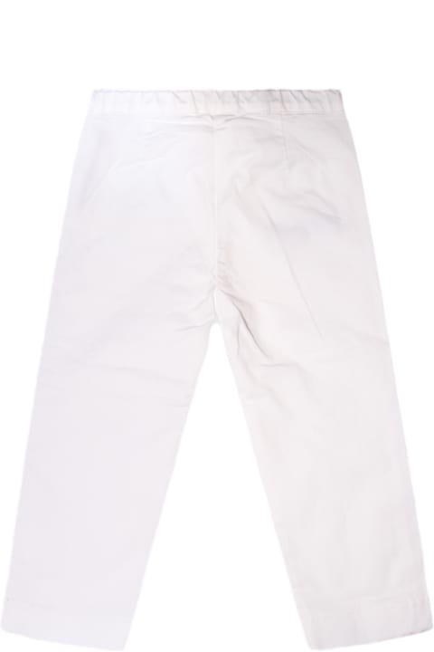 Bottoms for Boys Il Gufo White Cotton Pants