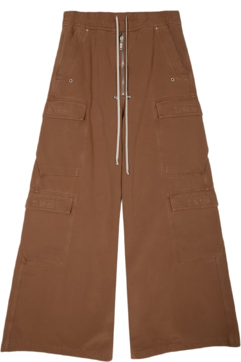 Pants for Men DRKSHDW Double Cargo Jumbo Belas Brown Cotton Baggy Cargo Pant - Double Cargo Jumbo Belas