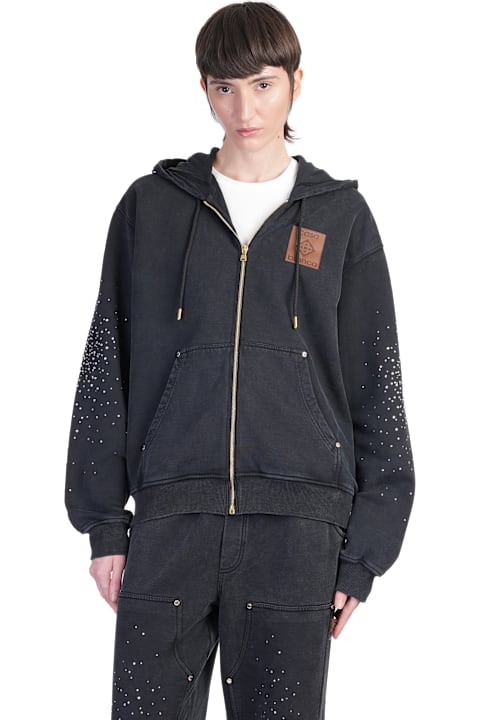 Casablanca Clothing for Women Casablanca Sweatshirt In Black Cotton