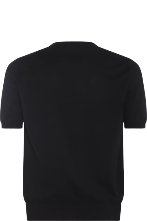 Cruciani Topwear for Men Cruciani Black Cotton T-shirt
