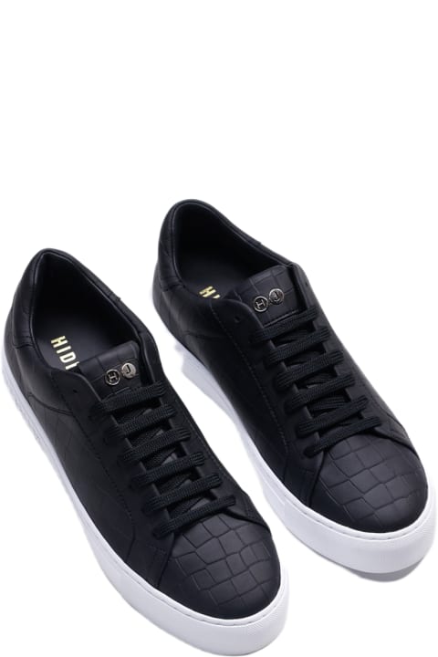 Fashion for Men Hide&Jack Low Top Sneaker - Essence Black White