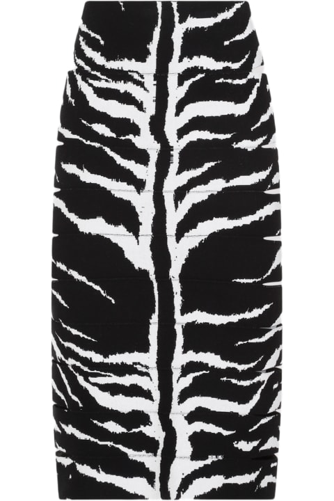 Alaia Women Alaia Zebra Pencil Skirt