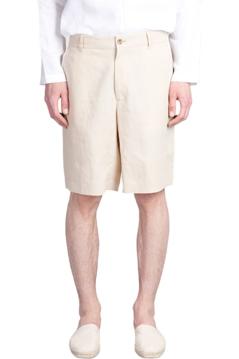 Paul Smith Pants for Men Paul Smith Shorts In Beige Linen