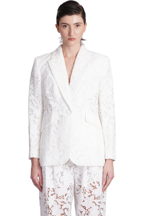 ウィメンズ Zimmermannのコート＆ジャケット Zimmermann Blazer In White Polyester