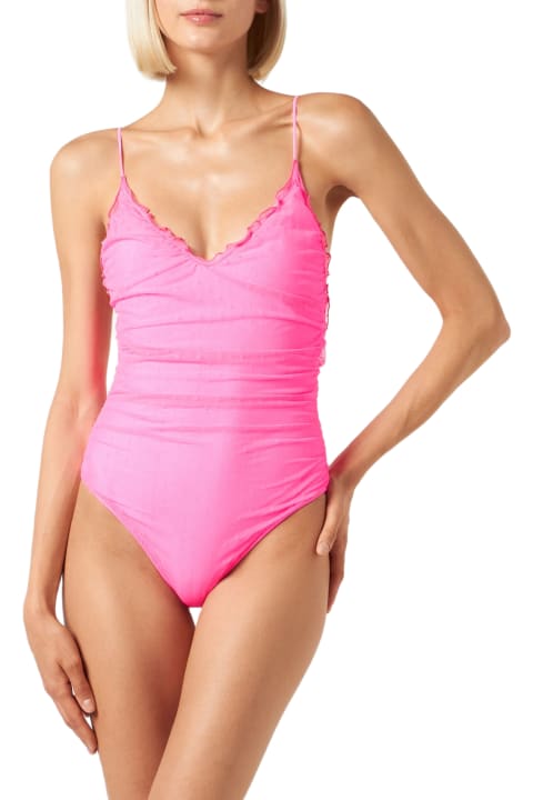MC2 Saint Barth Swimwear for Women MC2 Saint Barth Fluo Pink One Piece Swimsuit