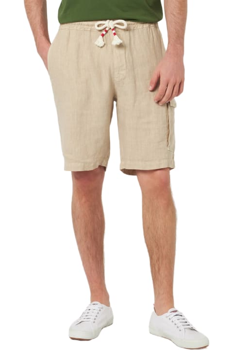Homeware MC2 Saint Barth Man Beige Linen Bermuda Marseille