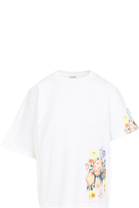 Tシャツ・カットソー LOEWE Ivory Crepe Oversize Blouse Loewe Ivory Crepe Oversize Blouse | italist
