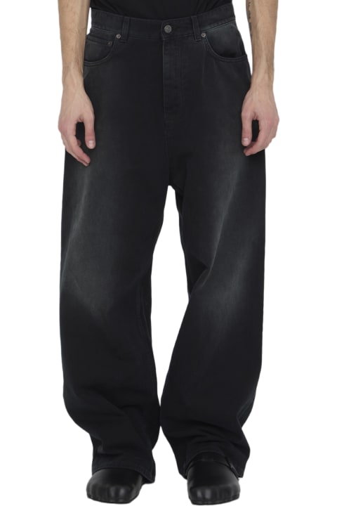 Balenciaga Pants for Men Balenciaga Denim Size Sticker Baggy Jeans