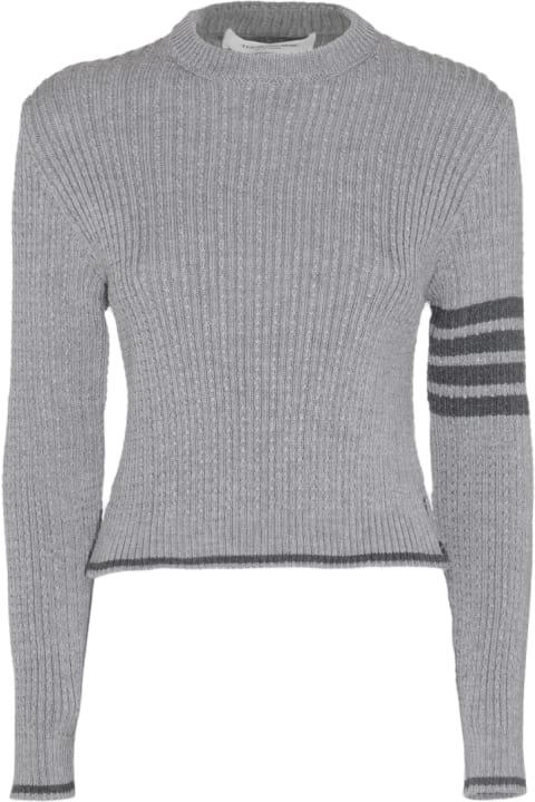 Thom Browne Sweaters for Women Thom Browne Grey Wool Knitwear