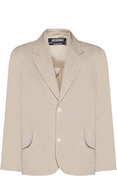 Jacquemus Coats & Jackets for Men Jacquemus Titolo Linen And Wool Single-breasted Blazer