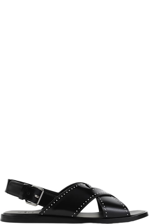 【関税&送料込】Church'S Black Leather Oksana Sandals Church's Black Leather Oksana Sandals | italist
