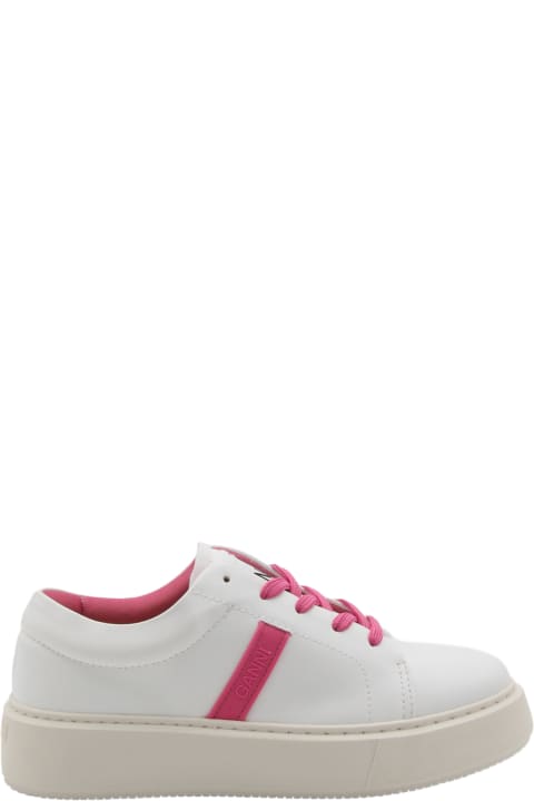 Ganni Sneakers for Women Ganni Shoking Pink Low Top Sneakers
