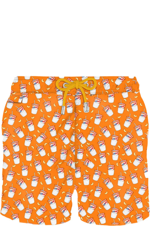 أدوات منزلية MC2 Saint Barth Man Light Fabric Swim Shorts With Estathé Print | Estathé® Special Edition
