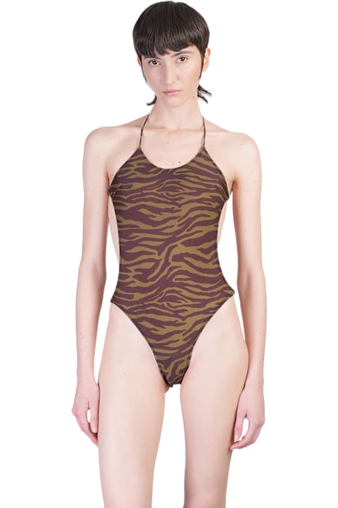 ملابس سباحة لـ السيدات The Attico Beachwear In Camouflage Polyamide
