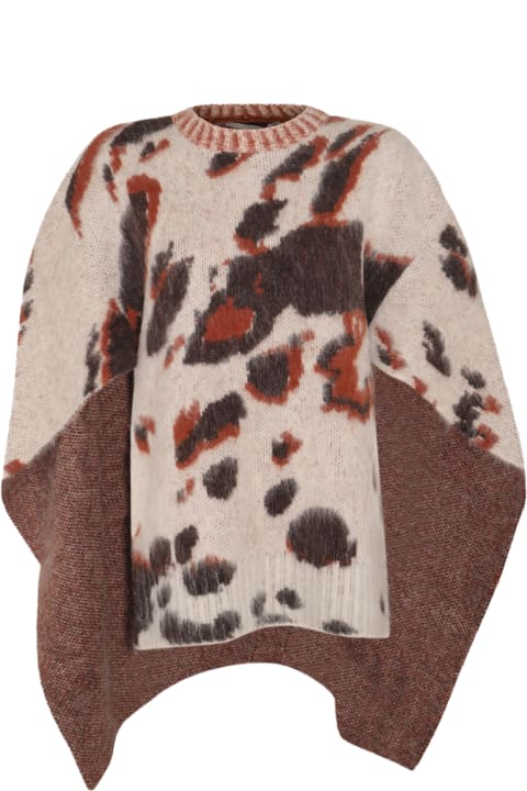 Stella McCartney Sweaters for Women Stella McCartney Multicolour Virgin Wool And Wool Blend Cape
