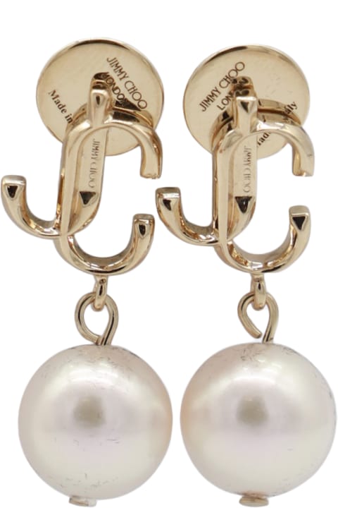 أدوات منزلية Jimmy Choo Gold Tone Brass Earrings