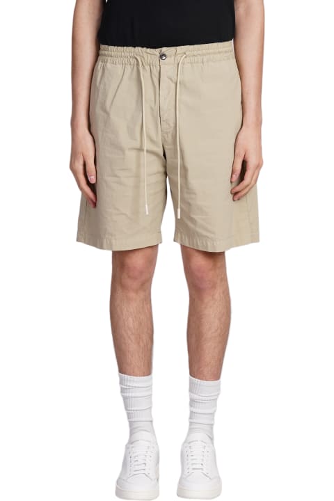 Pants for Men PT Torino Shorts In Beige Cotton
