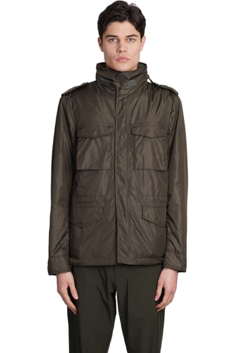 Aspesi Coats & Jackets for Men Aspesi Giub. Minifield Vent Casual Jacket In Green Polyamide