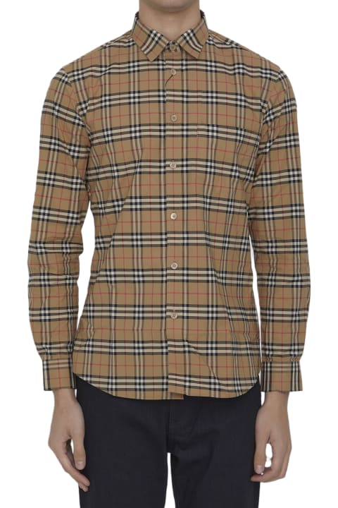 Shirts for Men Burberry Small Check Shirt