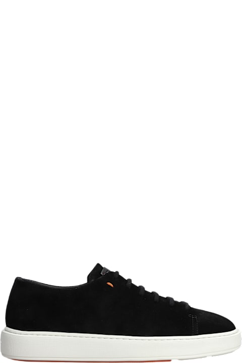 Santoni for Men Santoni Drunks Sneakers In Black Suede