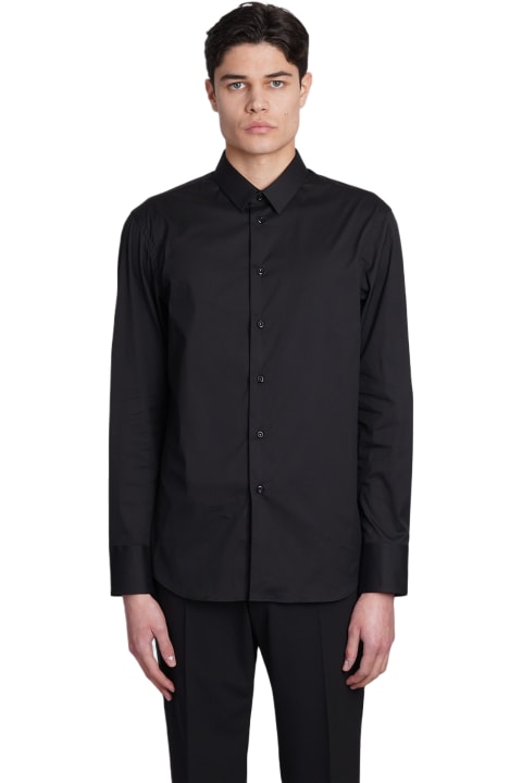 Emporio Armani for Men Emporio Armani Shirt In Black Cotton