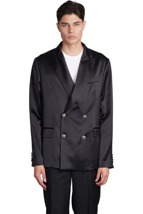 Fashion for Men 4sdesigns Blazer In Black Silk