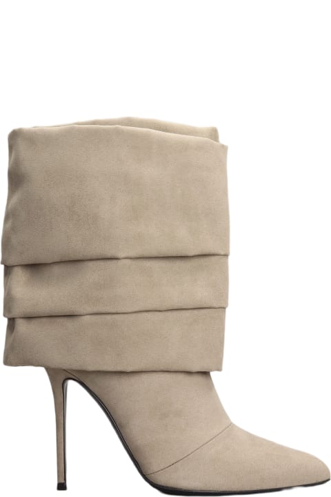 Giuseppe Zanotti for Women Giuseppe Zanotti High Heels Ankle Boots In Taupe Suede