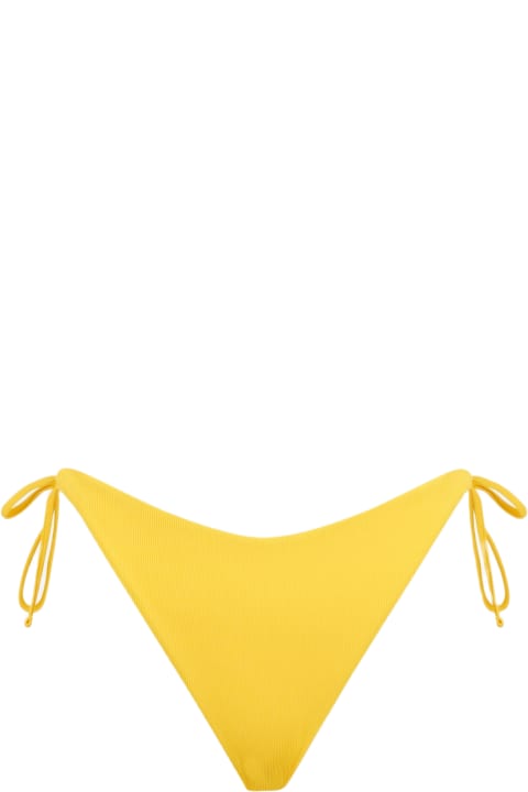 Homeware MC2 Saint Barth Yellow Ribbed Swim Briefs