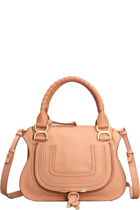 Fashion for Women Chloé Mercie Shoulder Bag In Rose-pink Leather