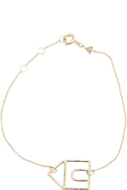 Aliita Bracelets for Women Aliita Gold-tone Brass House Bracelet
