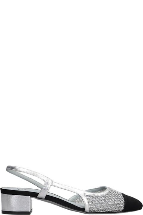 Roberto Festa for Women Roberto Festa Ninfa Pumps In Silver Leather And Fabric