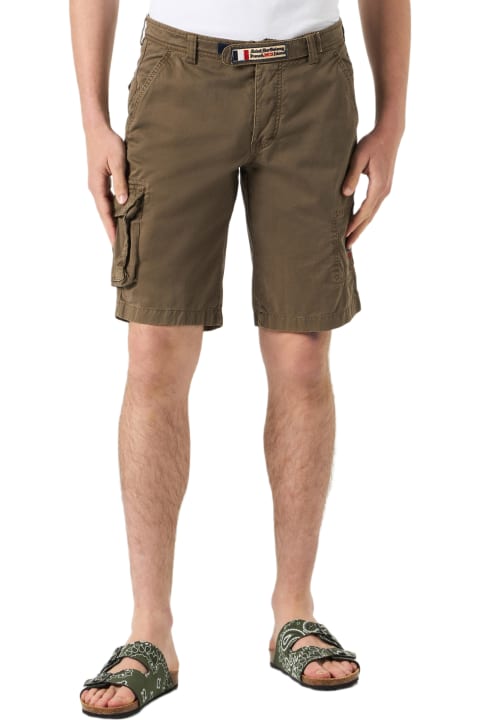 أدوات منزلية MC2 Saint Barth Man Brown Cargo Bermuda With Pockets