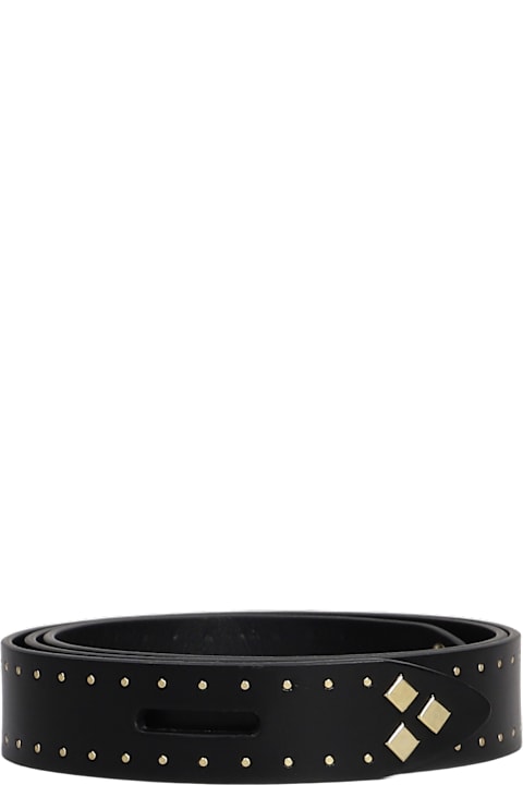 Isabel Marant Belts for Women Isabel Marant Lecce Belts In Black Leather