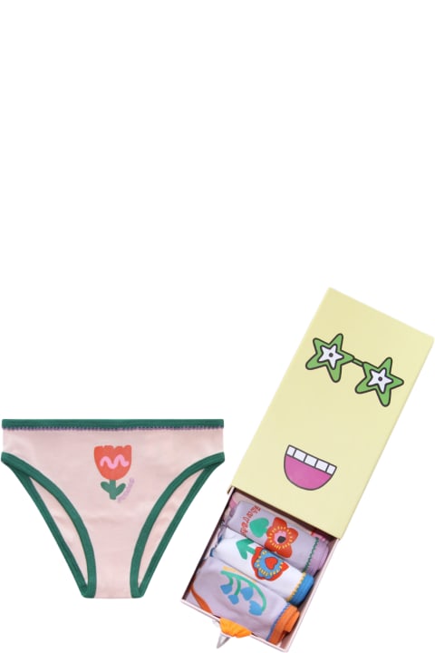Stella McCartney Underwear for Girls Stella McCartney Colourful Cotton Seven Pack Slips