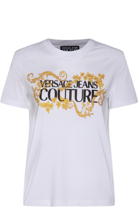 Homeware Versace Jeans Couture White Cotton T-shirt