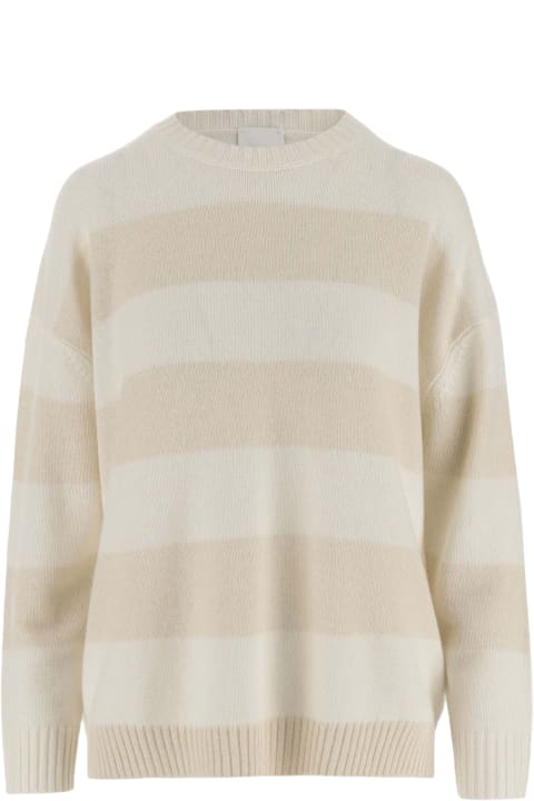Allude Sweaters for Women Allude Wool And Cashmere Blend Striped Sweater