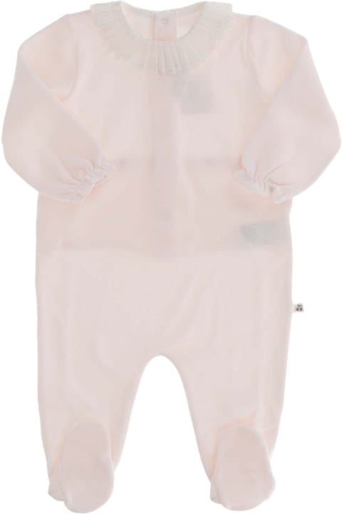 Bonpoint Bodysuits & Sets for Baby Girls Bonpoint Full Length Velvet Jumpsuit