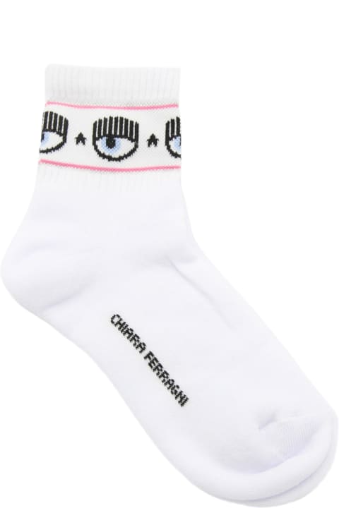 Chiara Ferragni Underwear & Nightwear for Women Chiara Ferragni White Cotton Socks