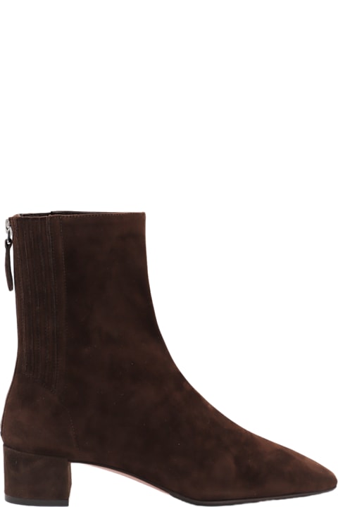 Aquazzura for Kids Aquazzura Brown Suede Boots