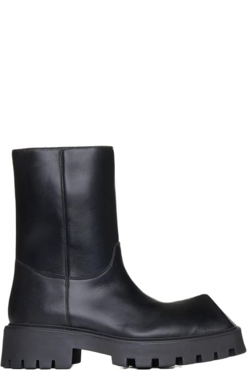 Balenciaga Boots for Women Balenciaga Rhino Leather Ankle Boots