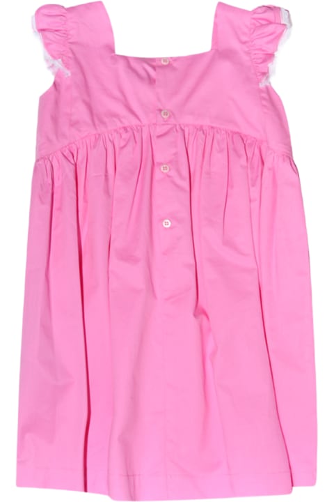 Sale for Girls Il Gufo Pink Cotton Dress