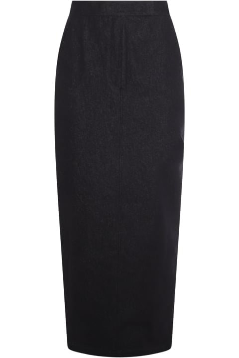 Homeware Max Mara Dark Blue Cotton Skirt