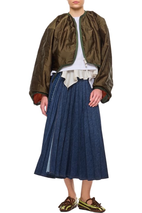 Sacai Coats & Jackets for Women Sacai Satin Quilted Blouson