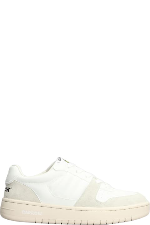 Barrow Sneakers for Men Barrow Sneakers In White Suede And Leather
