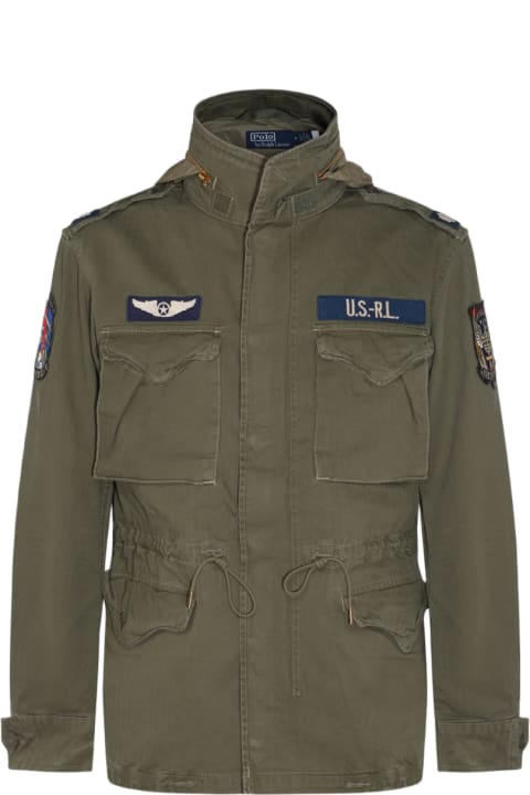 Coats & Jackets for Men Polo Ralph Lauren Green Cotton Casual Jacket