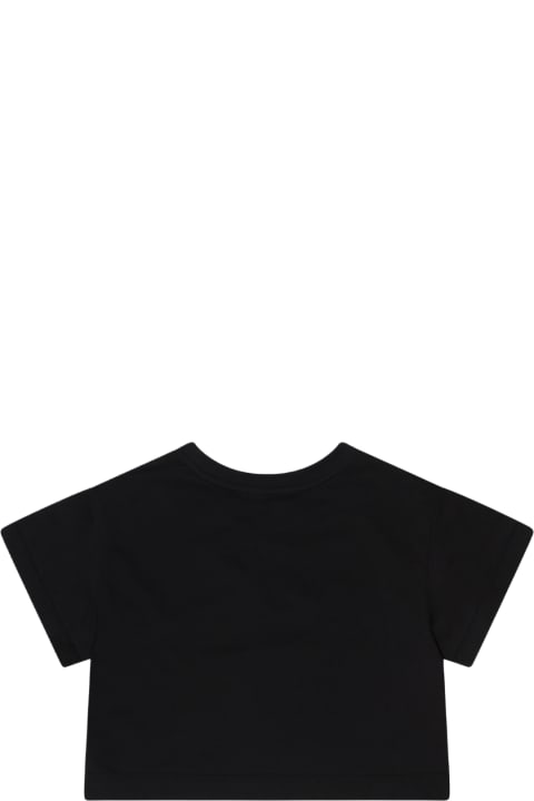 Chiara Ferragni T-Shirts & Polo Shirts for Girls Chiara Ferragni Black Cotton T-shirt